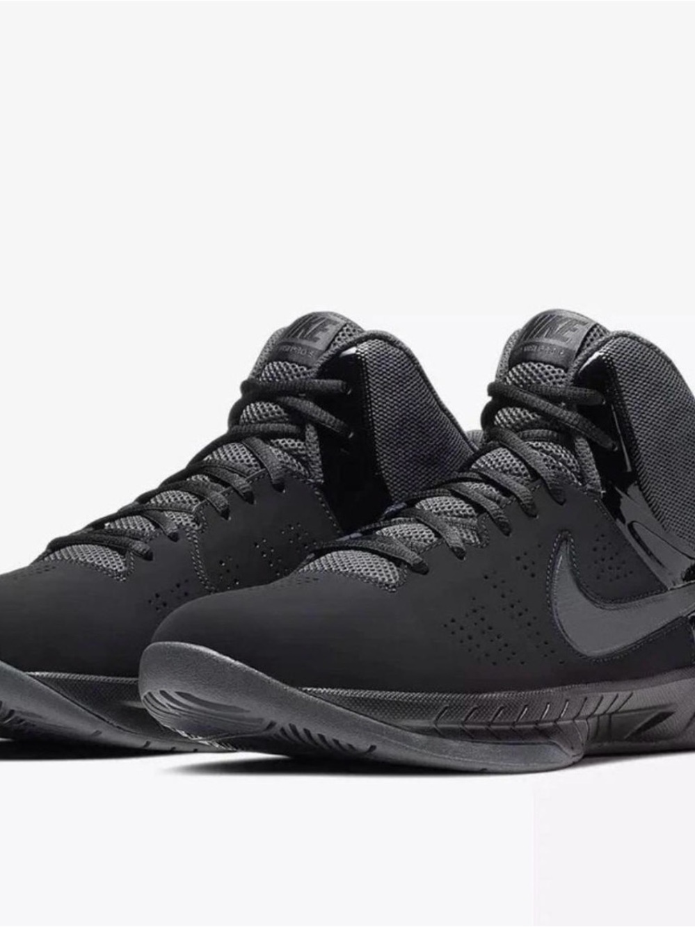 Nike Air Visi Pro VI NBK Men's Black High-Top Athletic Basketball Shoes